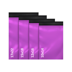 Pink Mailing Bags Assorted Pack – 100 Mixed (10×14″ to 17×22″) – Premium Eco 60 µm Self-Seal Postal Bags for e-commerce Shipping