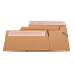 Flatpacked cardboard crashlock box quick and easy to assemble