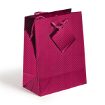 Holographic Gift Bags with Corded Handles Cerise