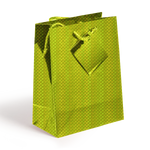 Holographic Gift Bags with Corded Handles Yellow