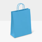 small blue paper bags