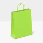 lime green paper bags