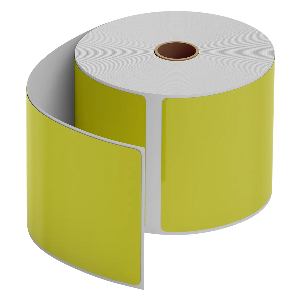 Yellow Thermal Labels 4x6 Inch