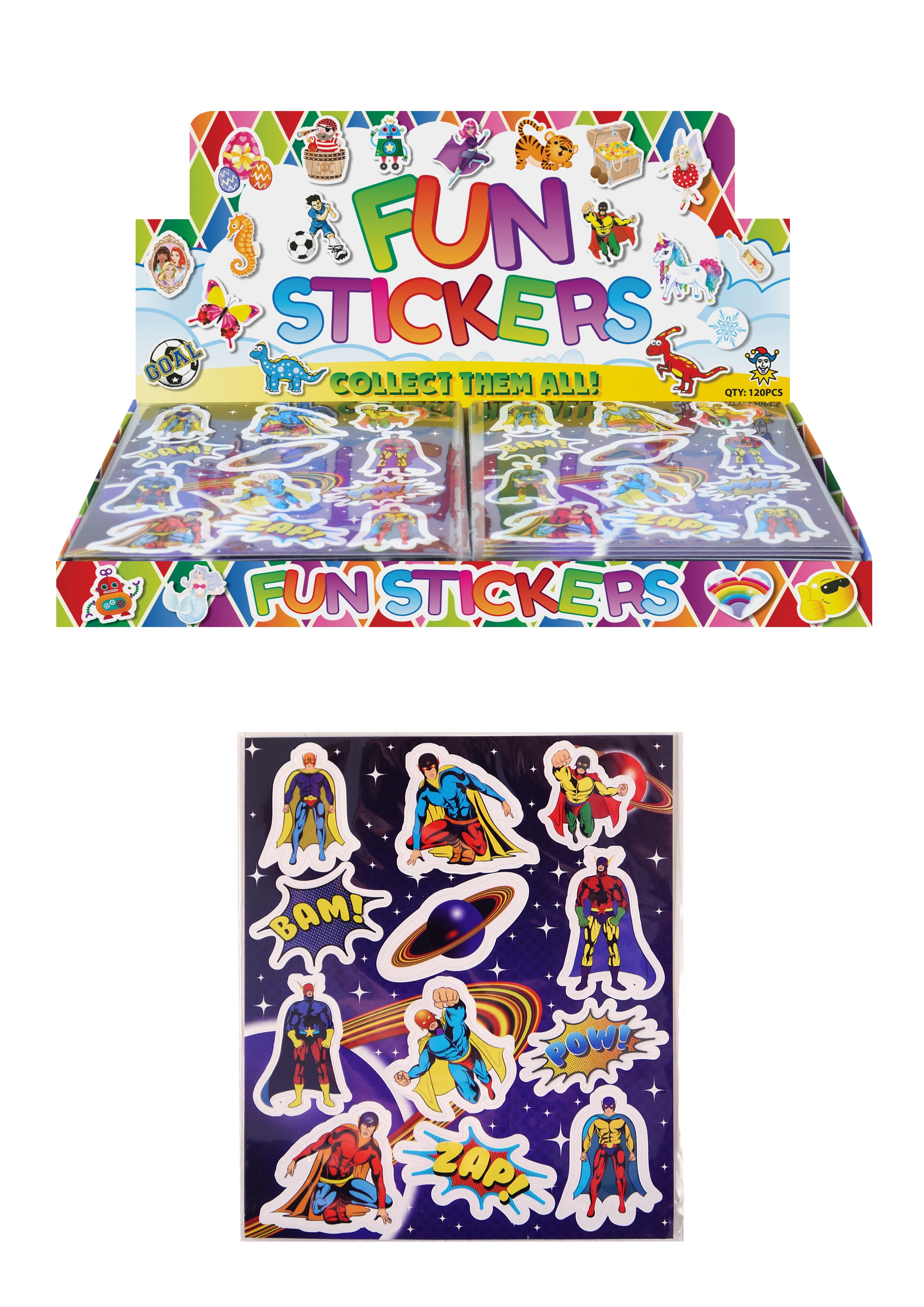 Super Strike Stickers Party Bag Fillers - Stickers Sheets