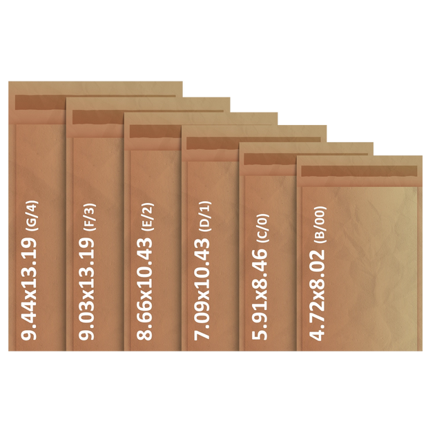 Brown Envelope All Sizes UK - C5 Envelop Sizes - £0.19 Each