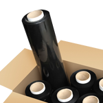 Box of 6 black shrink wrap - pallet wrap for parcels and boxes