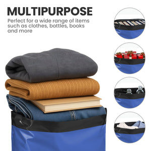 20 Blue Poly Non-Padded Envelopes Mailers – 4.3 X 7.1 In (110 X 180+40mm) – Self-Seal Mailing Bags