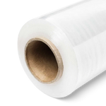 Clear roll of pallet wrap for packaging parcels and pallets