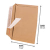 Expandable Cardboard Envelopes - 9.21x7 Inch - Pack of 100