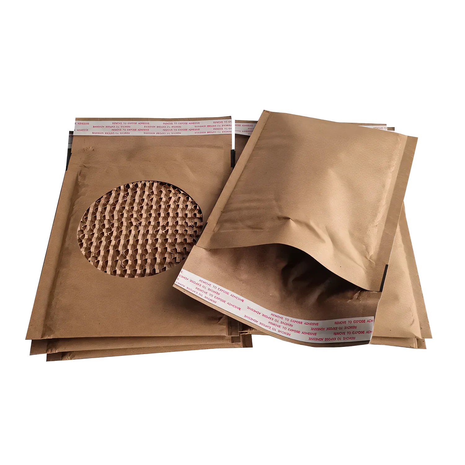 Honeycomb padded envelopes sustainable and compostable inner protective lining