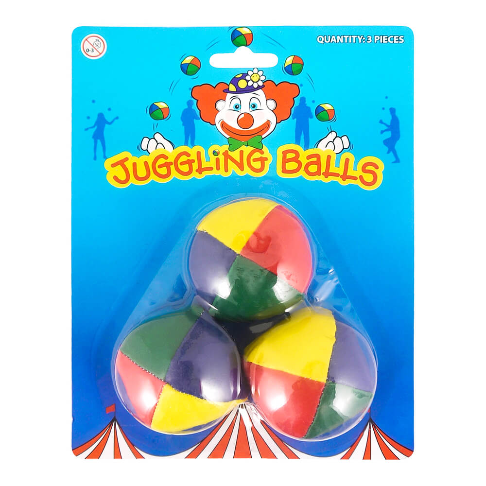 Juggling Balls Set - 3 Multicoloured Balls