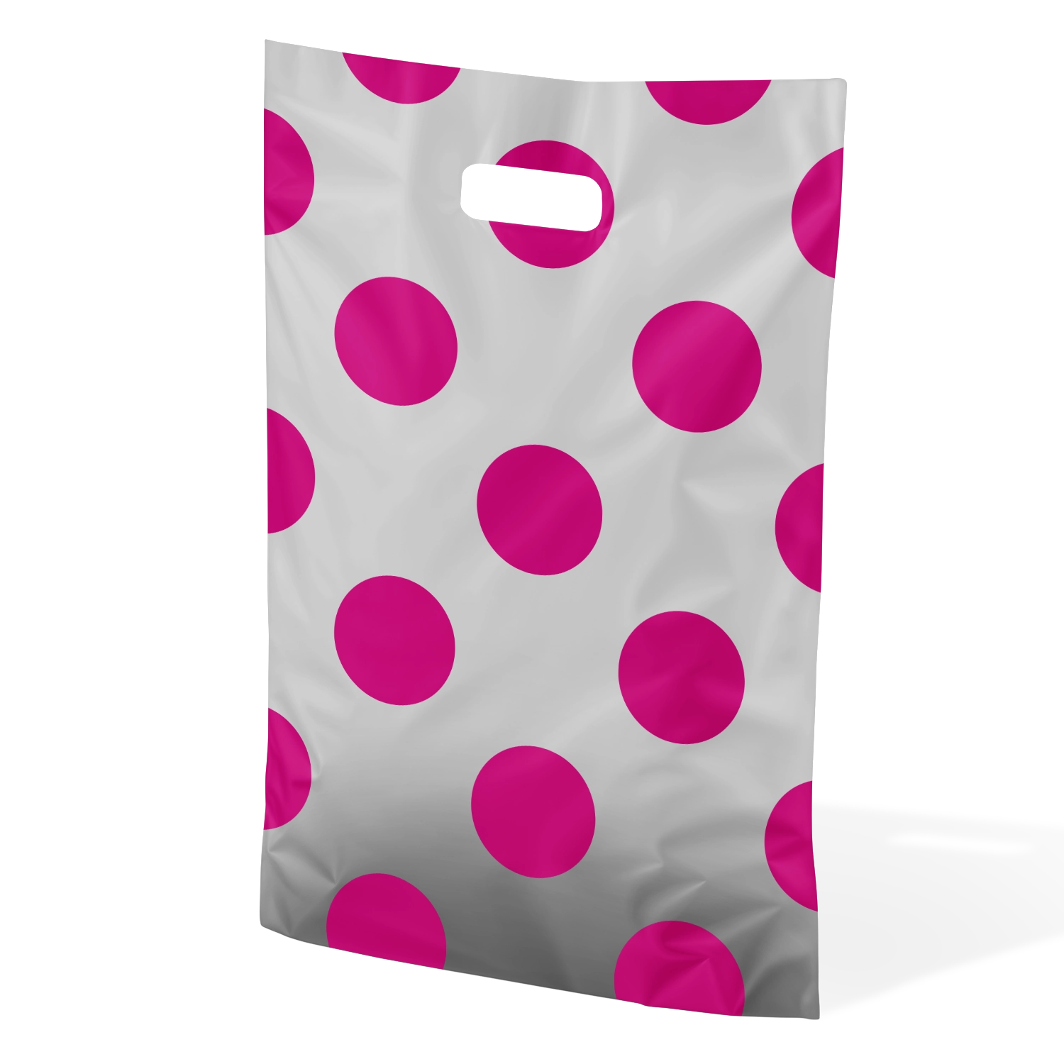 Printed Polythene Plastic Carrier Bags - Pack of 100