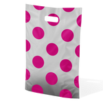 Printed Polythene Plastic Carrier Bags - Pack of 100