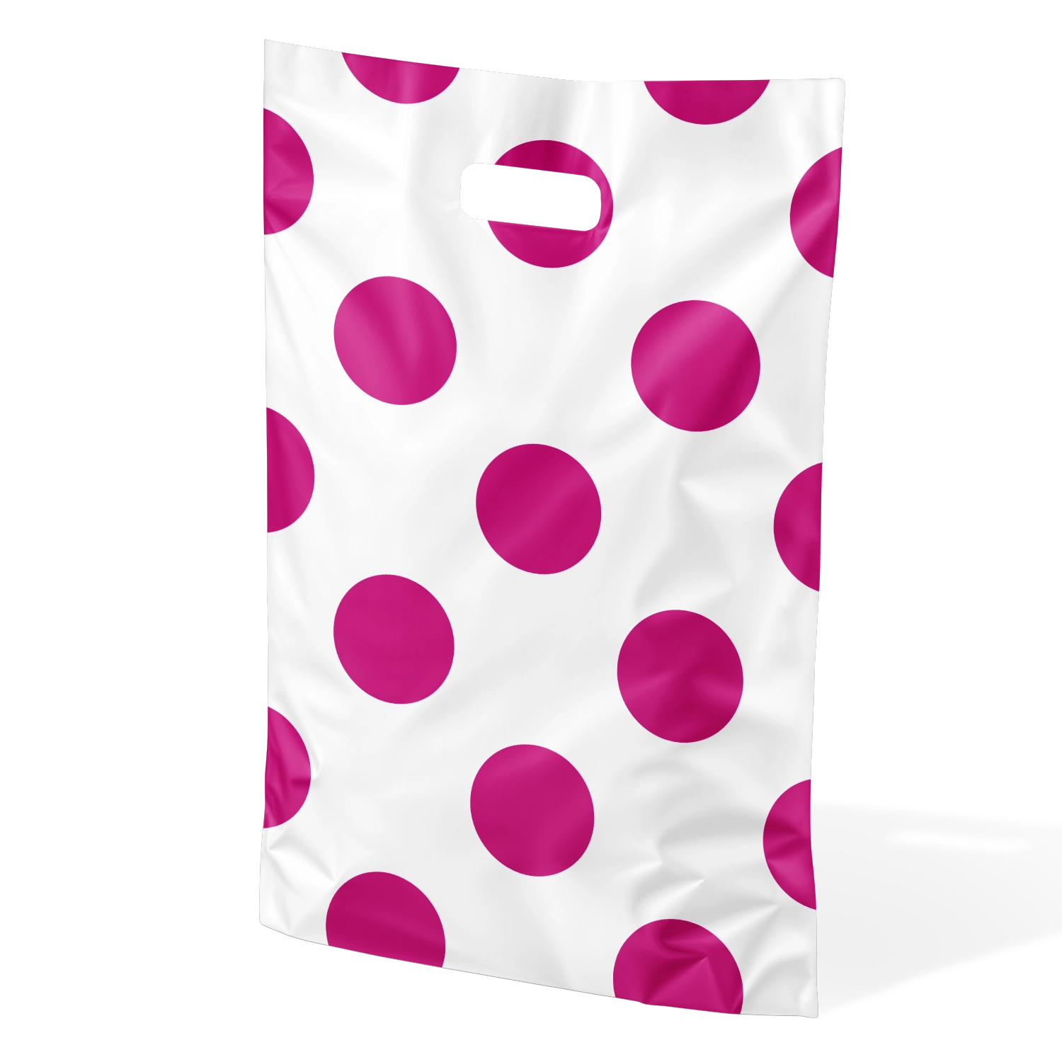 Printed Polythene Plastic Carrier Bags - Pack of 100