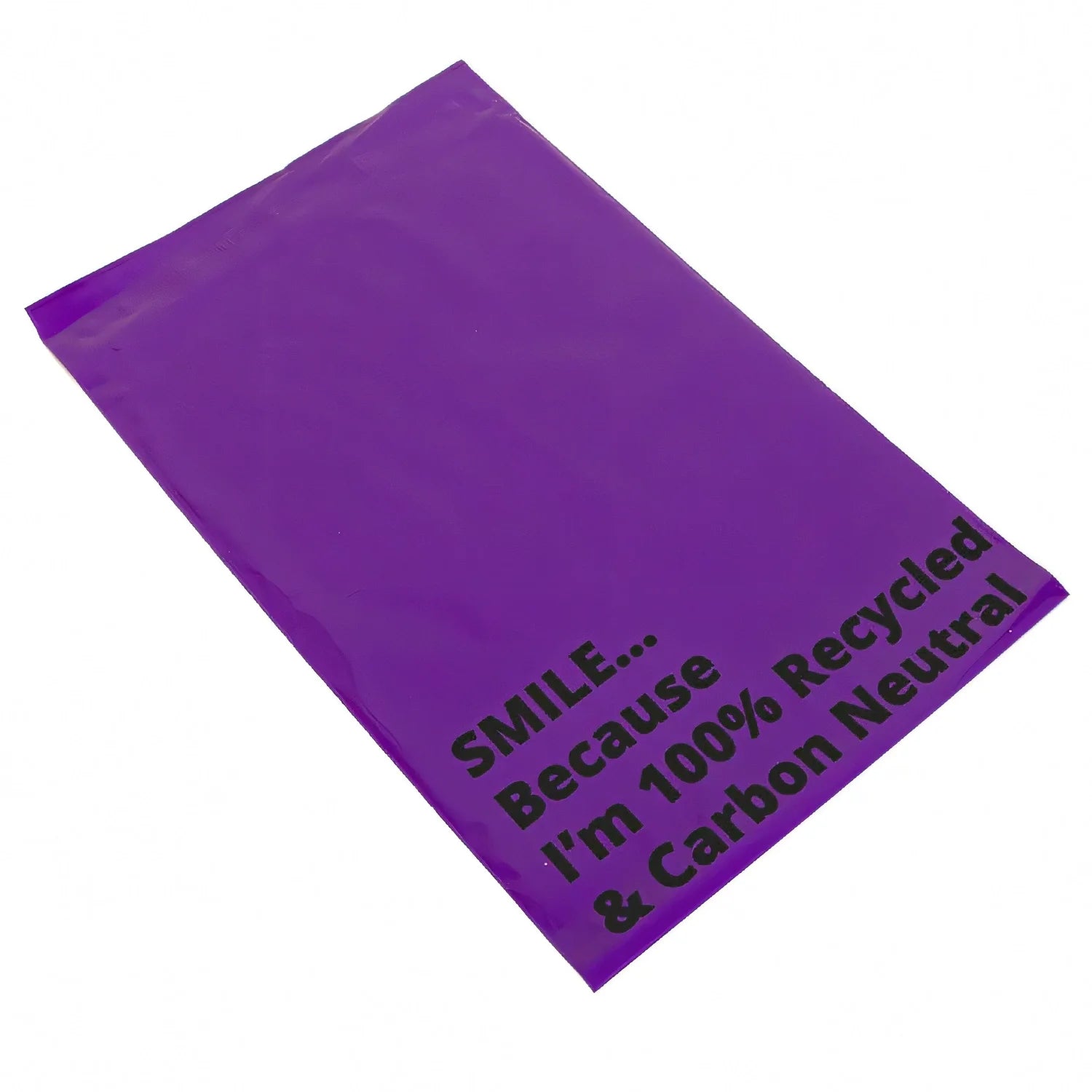 Purple Mailing Bags - Bags for Parcels 10x14 Inch Back View