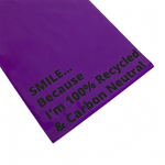Purple Mailing Bags - Bags for Parcels 10x14 Inch Back Closeup