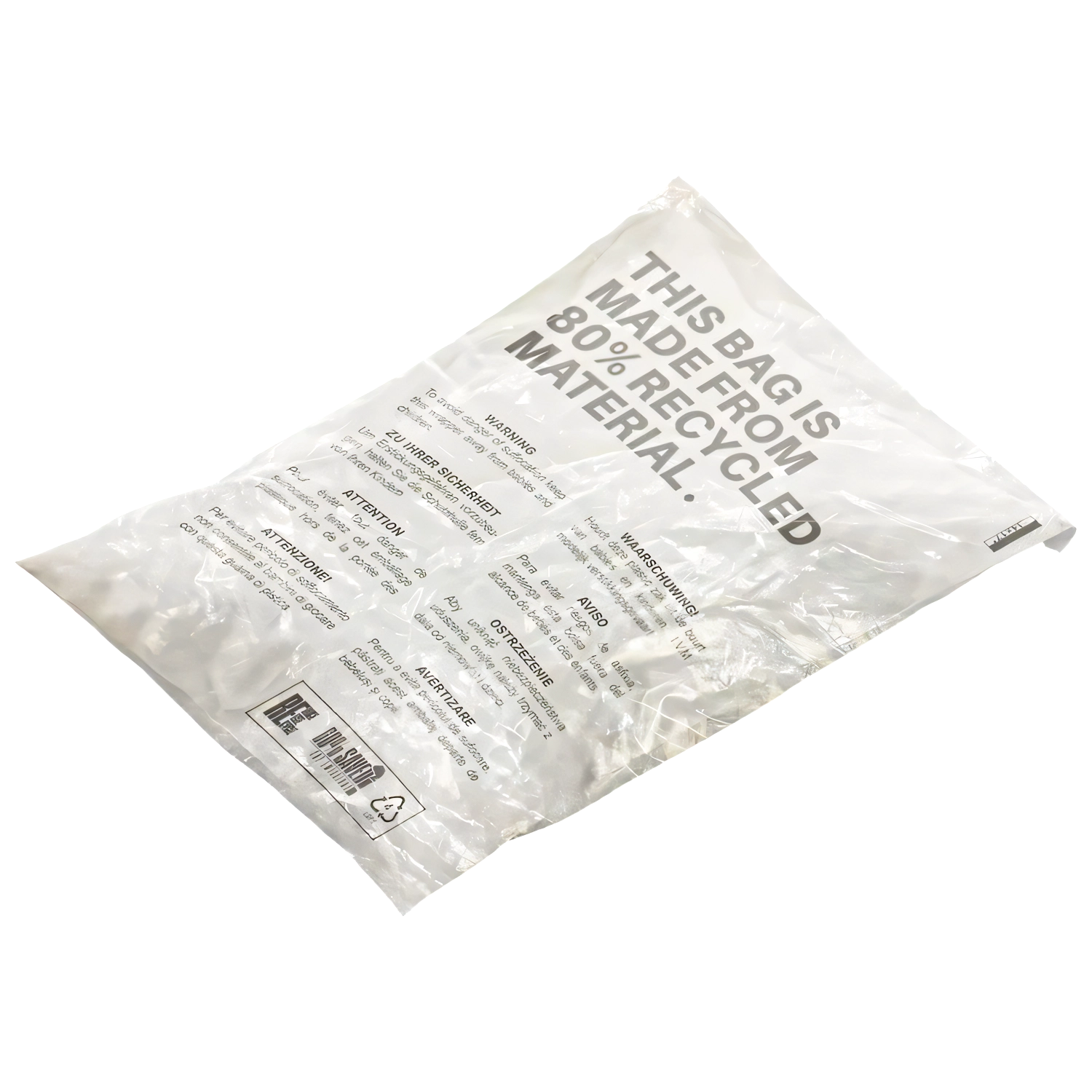 80% Recycled PIR LDPE Mailing Bags - Postal Bags 10x14 Inch