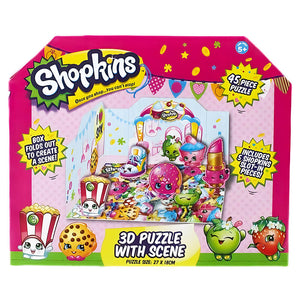 Shopkins 3D Puzzle Set - 45 Piece with Fold Out Scene & Characters