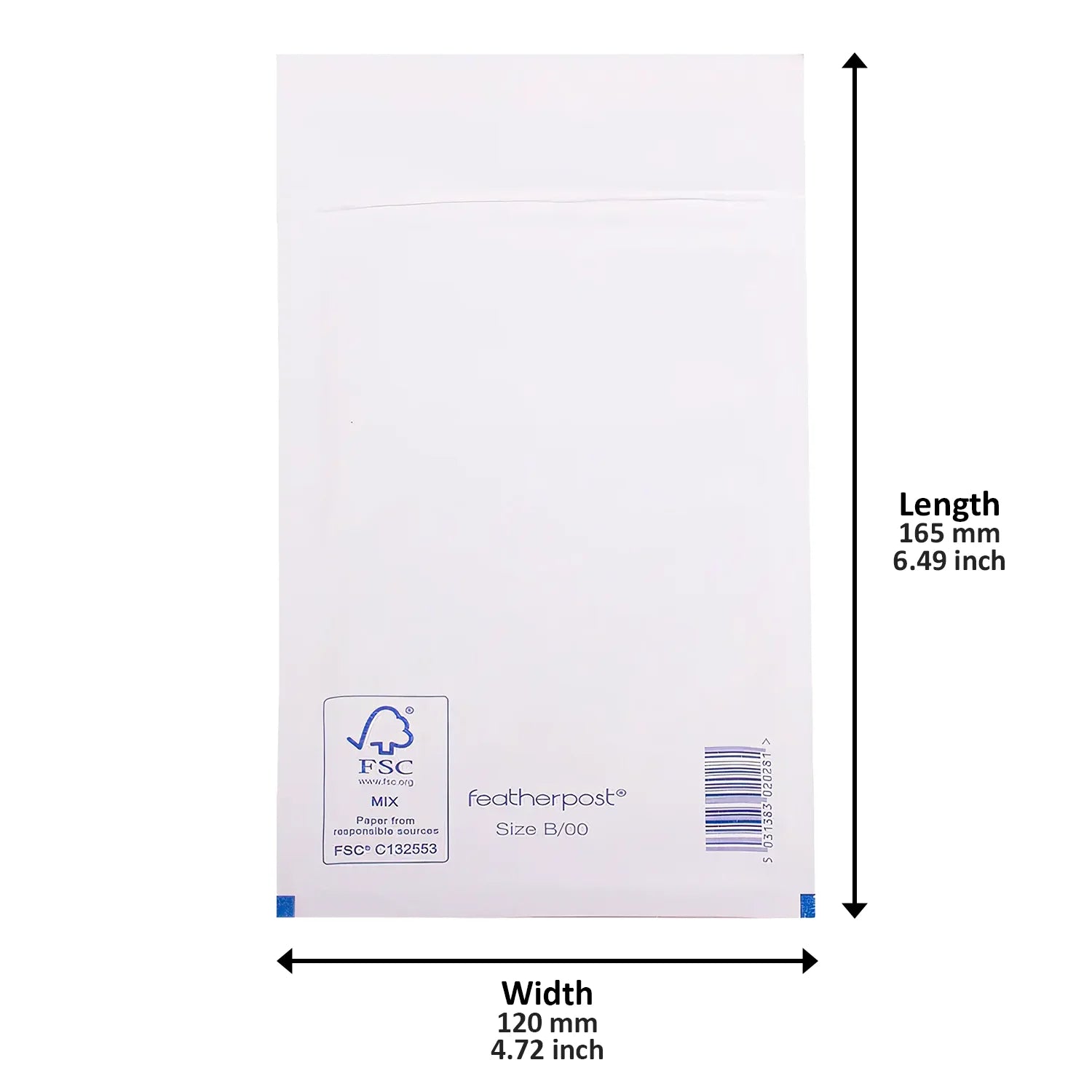 White Padded Bubble Envelopes - 120x165mm - Pack of 200