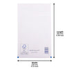 White Padded Bubble Envelopes - 120x165mm - Pack of 200