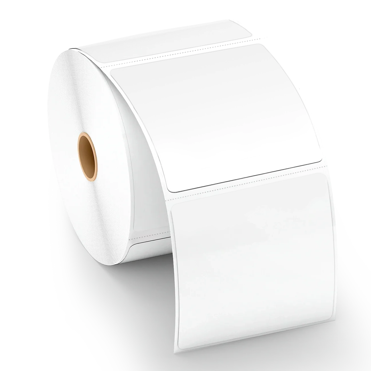 White 4×4″ Direct Thermal Shipping Labels (100×100 mm) – Perforated, Hot-Melt- Pack of 12