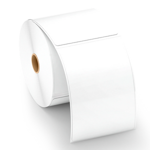 White Thermal Labels 4x6 Inch - Pack of 12