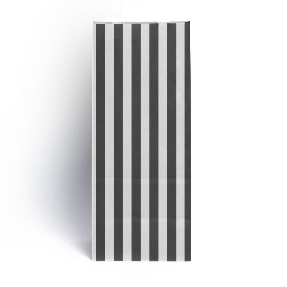 Blue Striped Paper Candy Bags For Pick N Mix Sweets, Popcorn – Birthday Wedding Party Favors For Kids