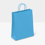 small blue paper bags