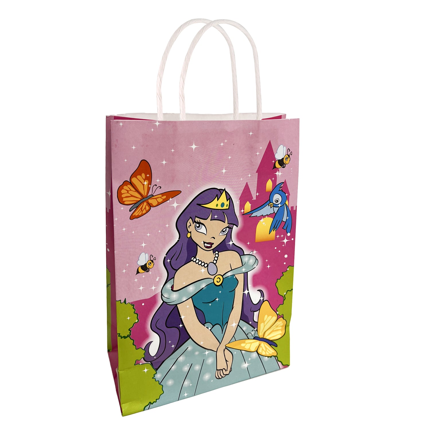 Princess Kids Paper Party Bags with Handles