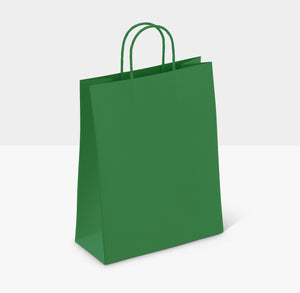 small green paper bags