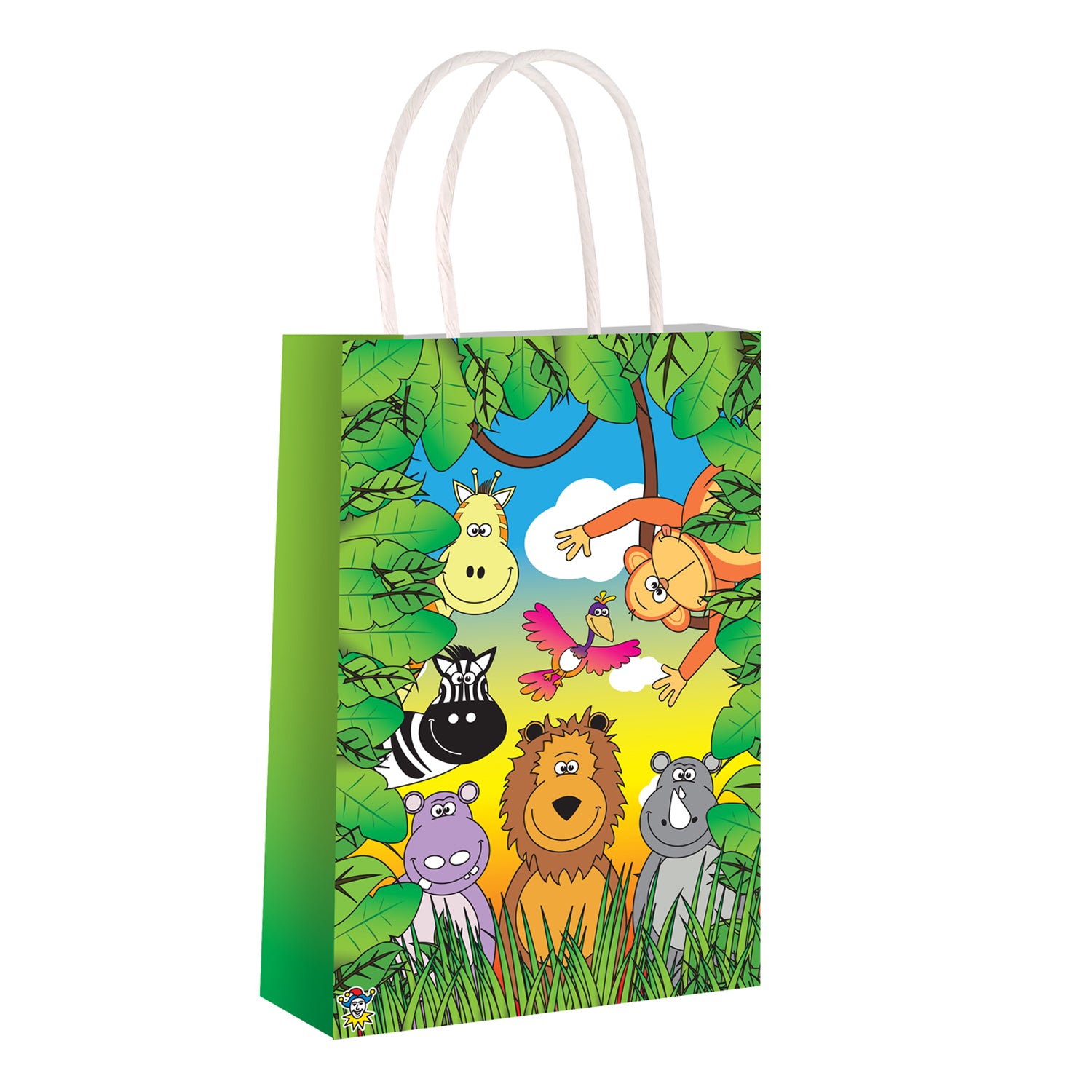 Jungle Kids Paper Party Bags with Handles