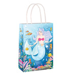 Mermaid Kids Paper Party Bags with Handles