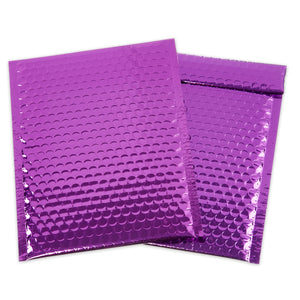 Shiny Metallic Padded Envelopes Purple