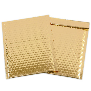 Shiny Metallic Padded Envelopes Rose Gold