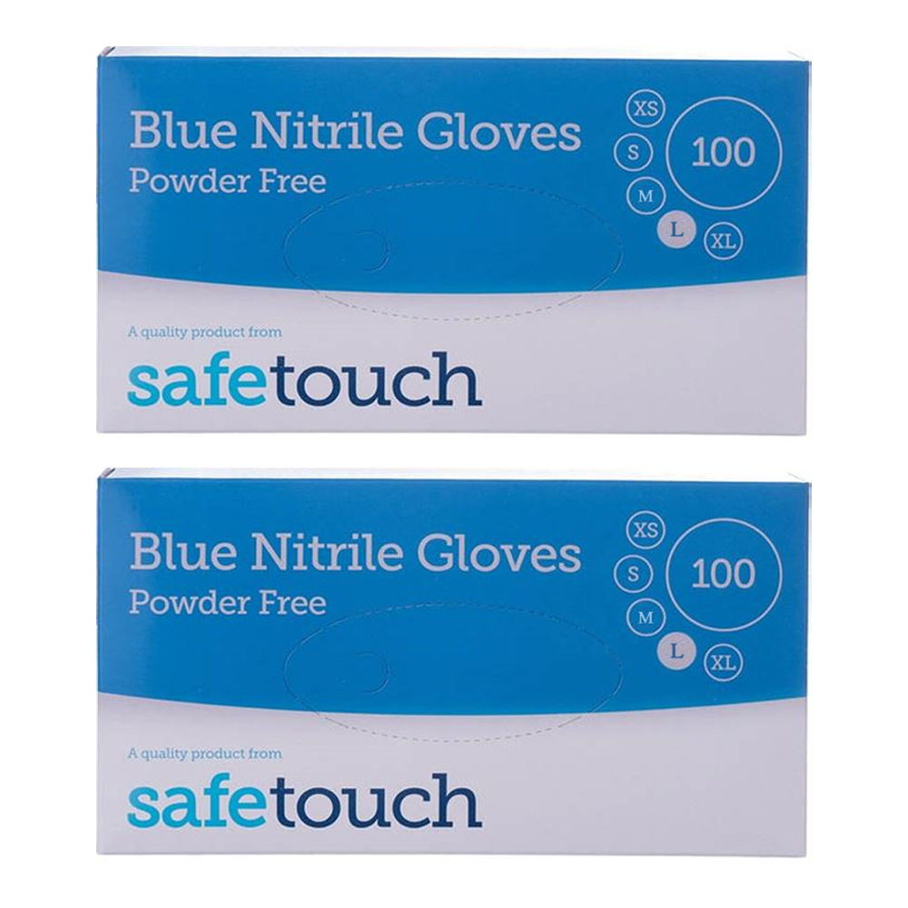 Blue nitrile Disposable gloves 