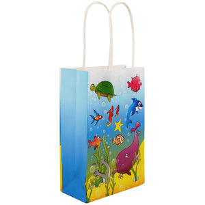Sealife Kids Paper Party Bags with Handles